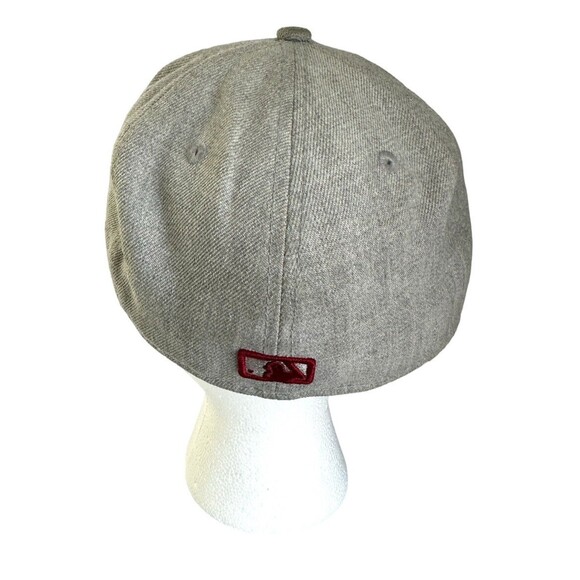 Philadelphia Phillies The Lounge 59Fifty Gray Fitted New Era Red P MLB Size 7 - Picture 5 of 11